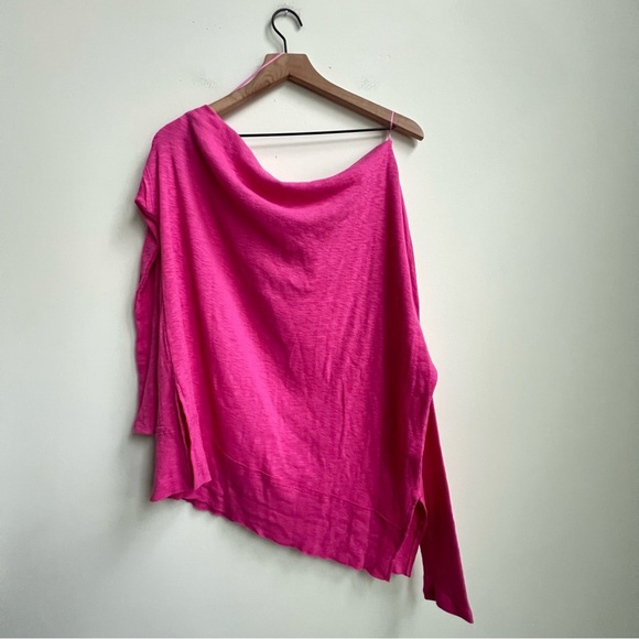 Free People Get Together Long Sleeve Slouchy Top Dancing Queen off shoulder - Picture 4 of 11